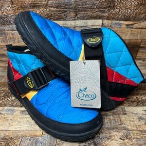 NWT Men's 8.5 Chaco Ramble Puff shoes slip on boots JCH107981 Arctic Blue